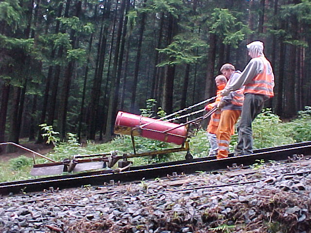 07.08.2002, Nutzungs des Vorwärmungsgerätes, Foto: Kemper