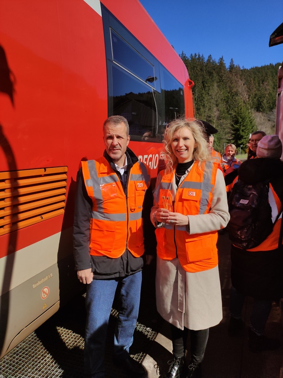 Martin Walden und Diana Saager nach der Betankung